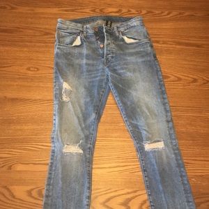 H&M Distressed Skinny Jeans